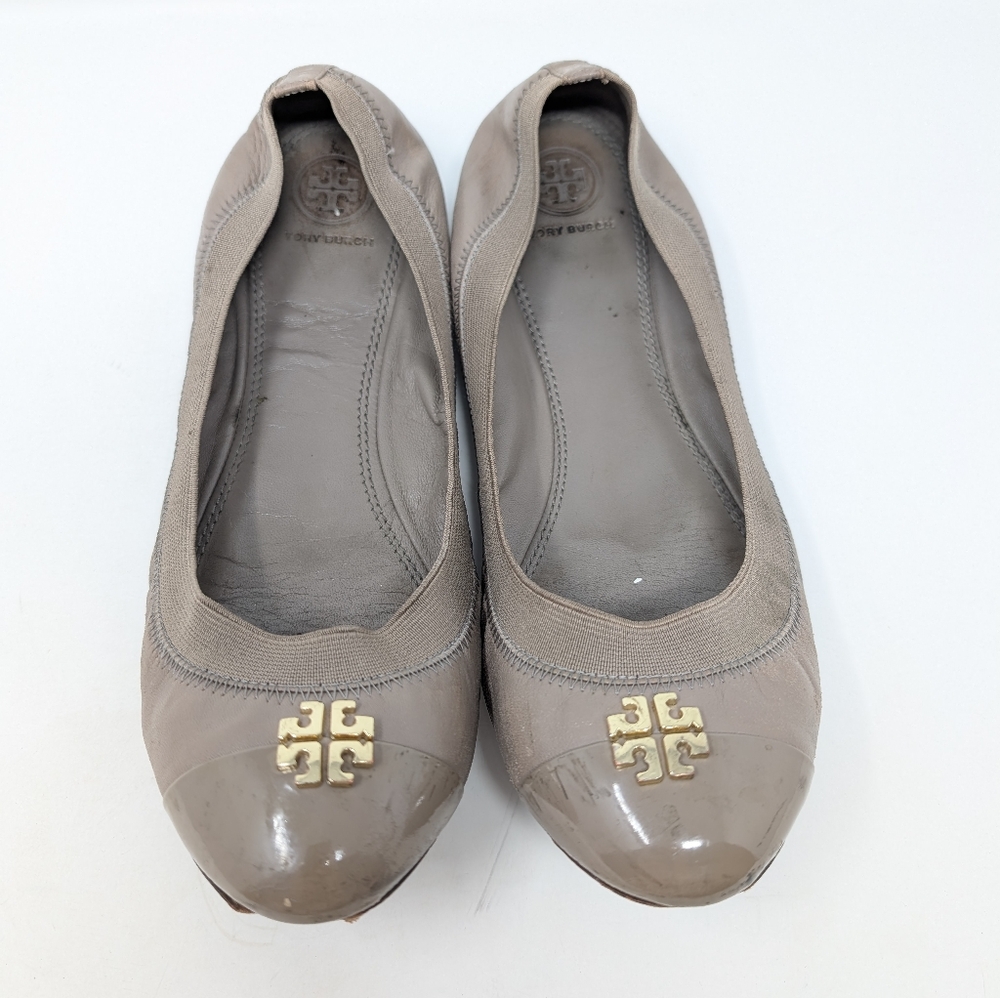 Tory Burch Beige Jolie Ballet Flats 9.5